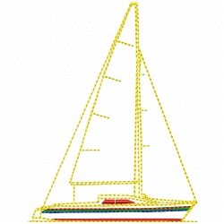 Boats Embroidery Design 5 Boats Embroidery Design 5